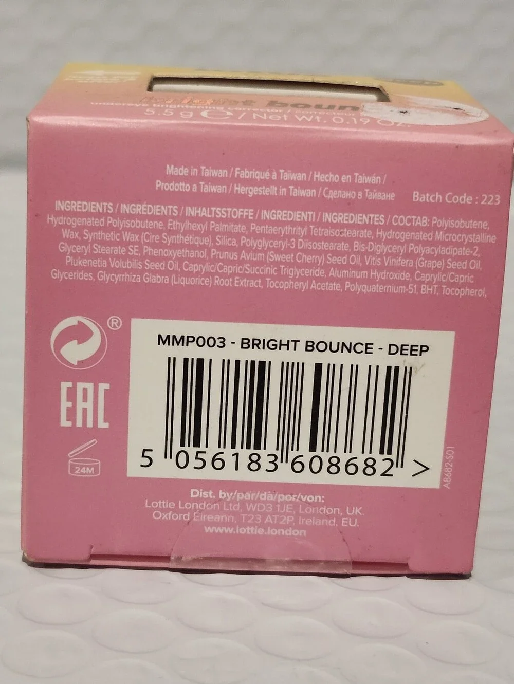 Lottie London Bright Bounce in Deep - Undereye Brightening Corrector